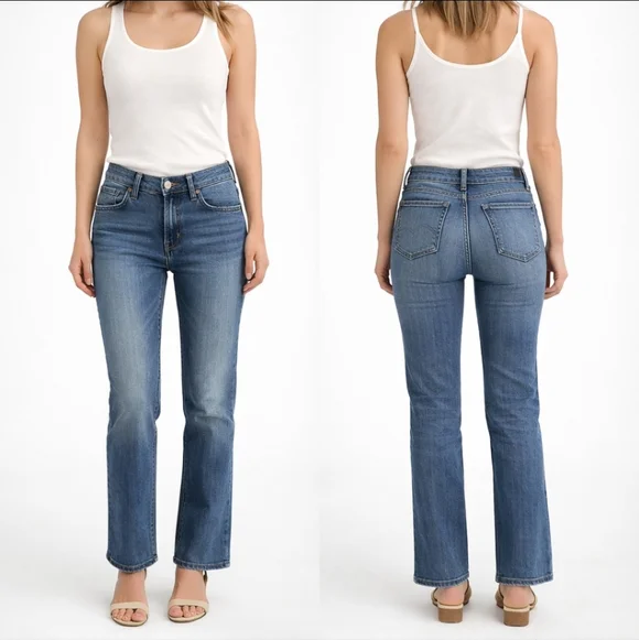 Kut from the Kloth Low Rise Bootcut Jeans Light Wash Stretch Denim Size 24 Y2K - Picture 1 of 7